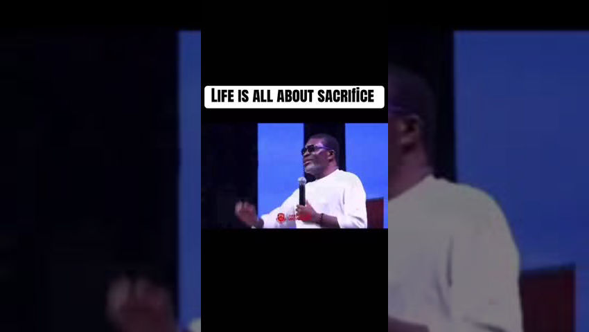 Life is all about sacrifice