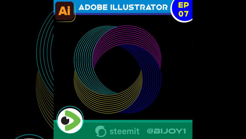 Diseño de logotipo colorido y combinado; episodio_ 07