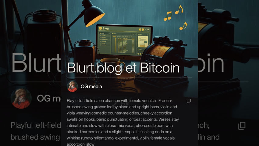 Blurt.media Radio France - Blurt.blog et Bitcoin