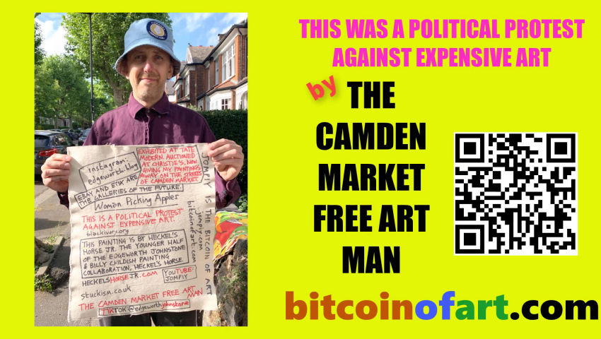 The Camden Market Free Art Man Gets Caught in the Wind