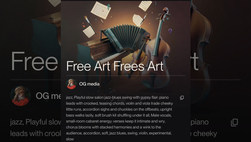 Free Music for Free Art and Film on Blurt.media and Twiggy.lat