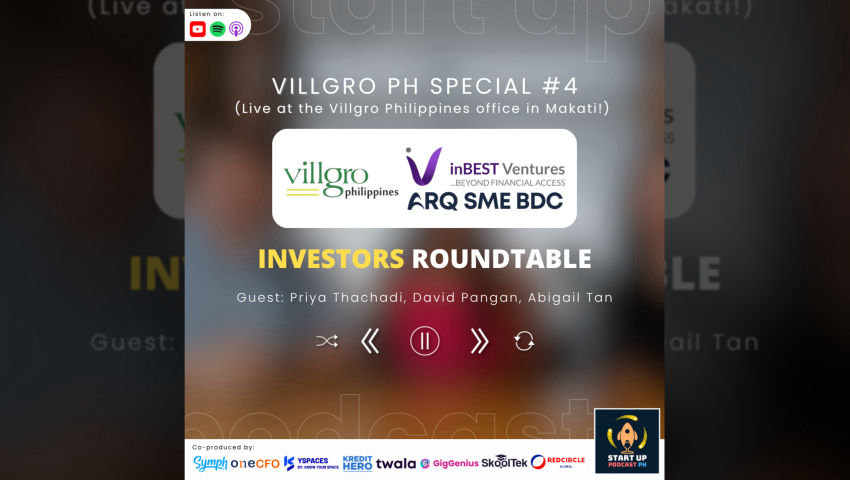 Villgro PH Special #4: Investors Roundtable (Villgro Philippines, inBEST Ventures, ARQ Capital)