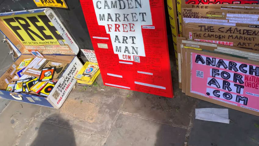 The Camden Market Free Art Man 29th April 2026