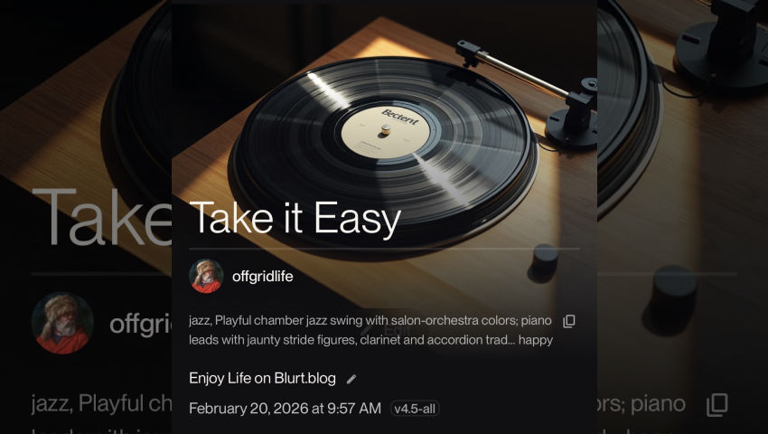 Enjoy Life. Have Fun. Take it Easy on Blurt.blog