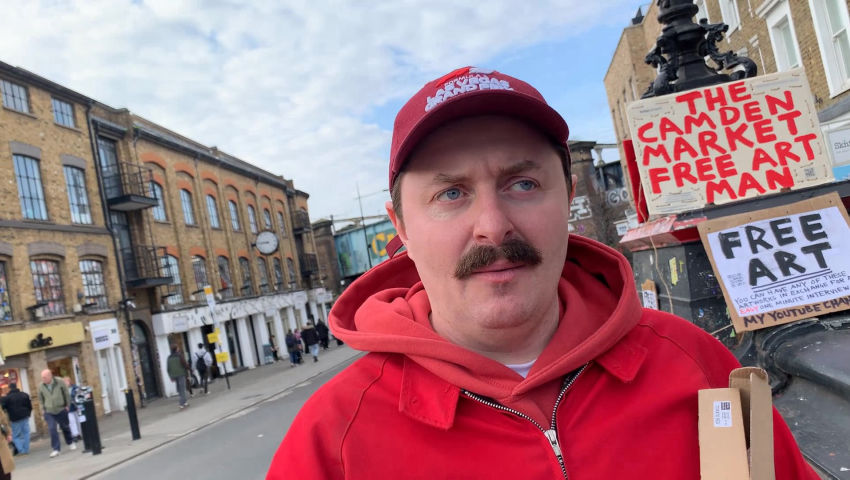 The Camden Market Free Art Man 3 Mar 2026