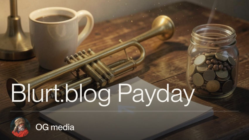 Blurt.media Radio - Blurt.blog Pay Day