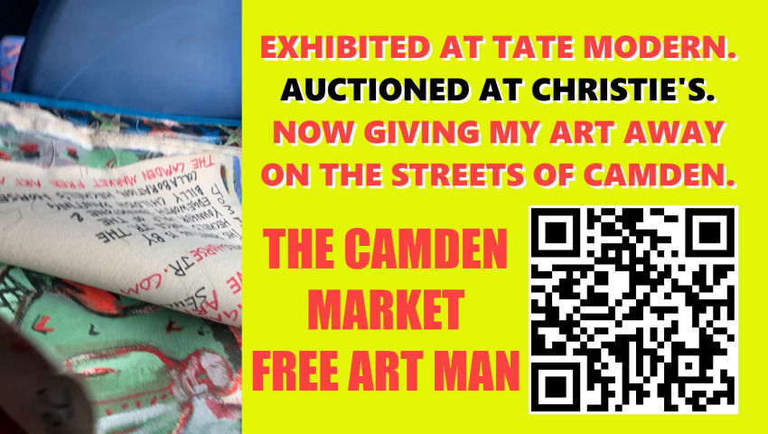 The Camden Market Free Art Man Gets Done by Brunch