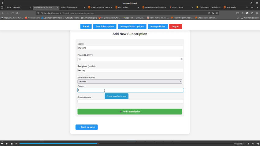 Access levels and subscription management - small steps forward can go a long way;)