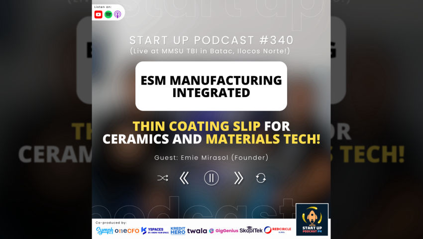 Start Up #340: ESM Manufacturing Integrated - Thin Coating Slip for Ceramics and Materials Tech!