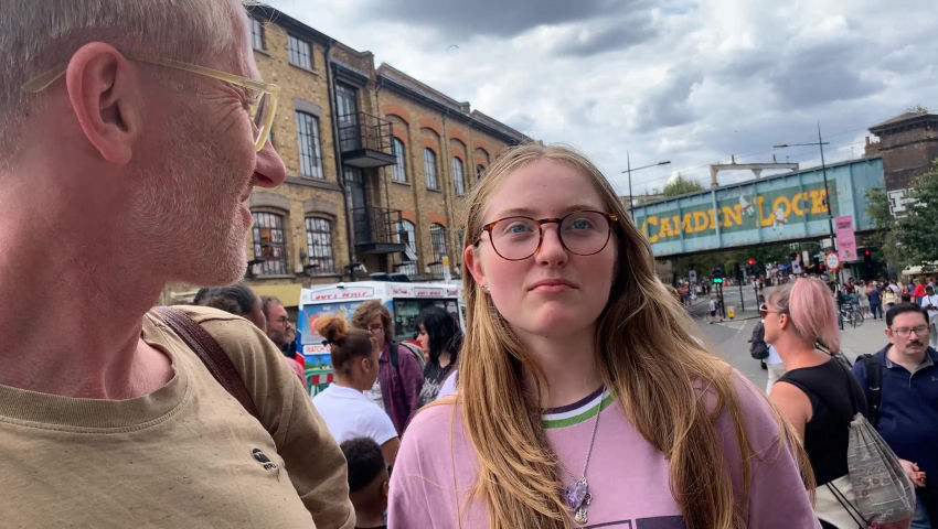 The Camden Market Free Art Man Compares Home Made Jackets