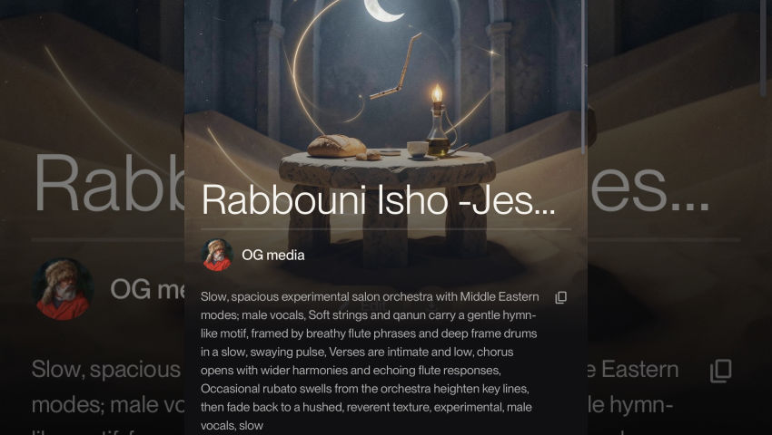 Holy Thursday - Rabbouni Isho - Jesus at the Passover Seder