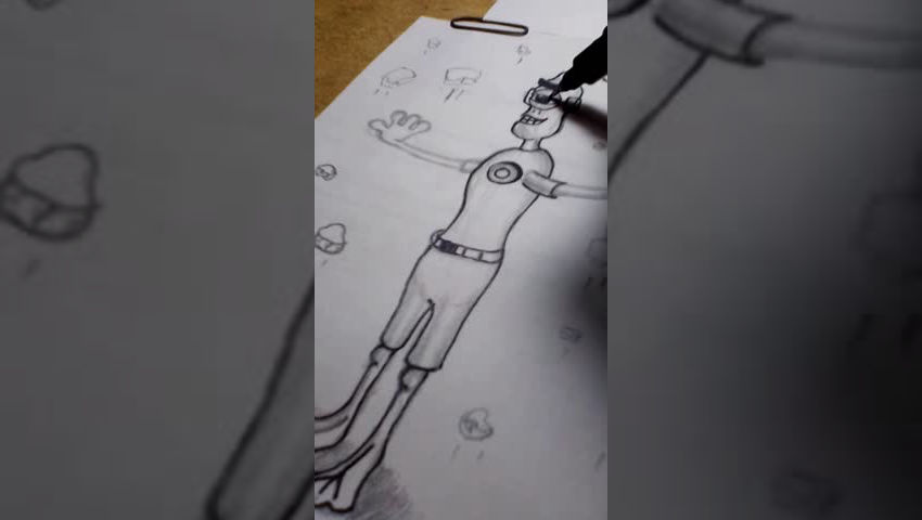 Nuevo personaje (alien) / Técnica de entintado.