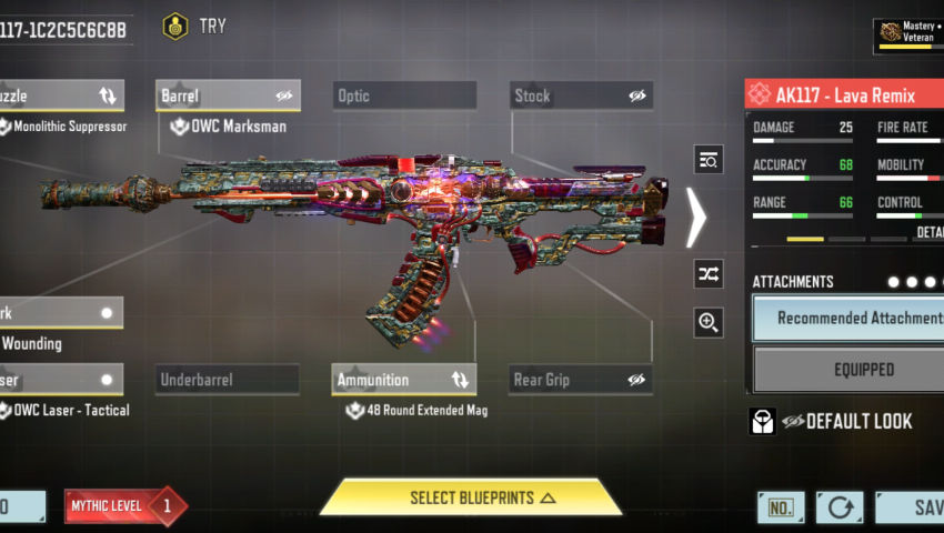 Mythic AK117 Lava Remix Gameplay (CODM)🎮