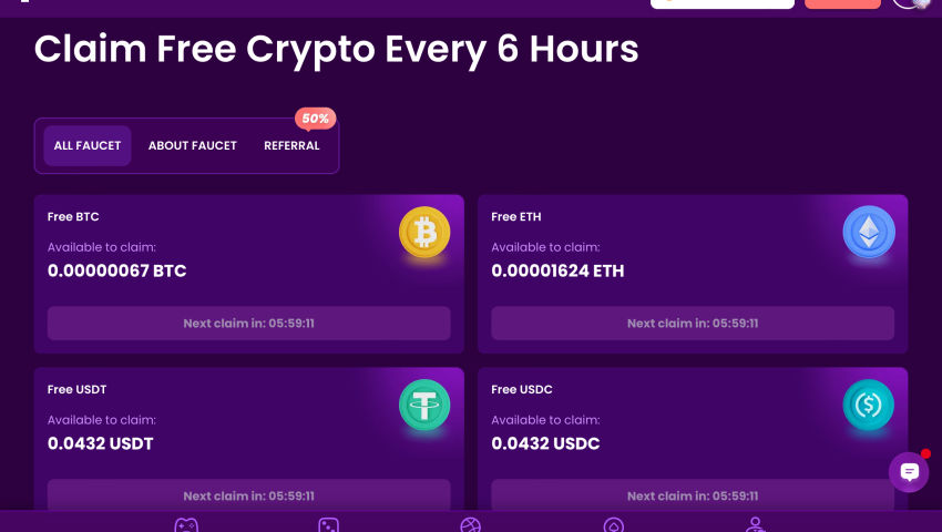 Bitcoin Faucet with TrustDice