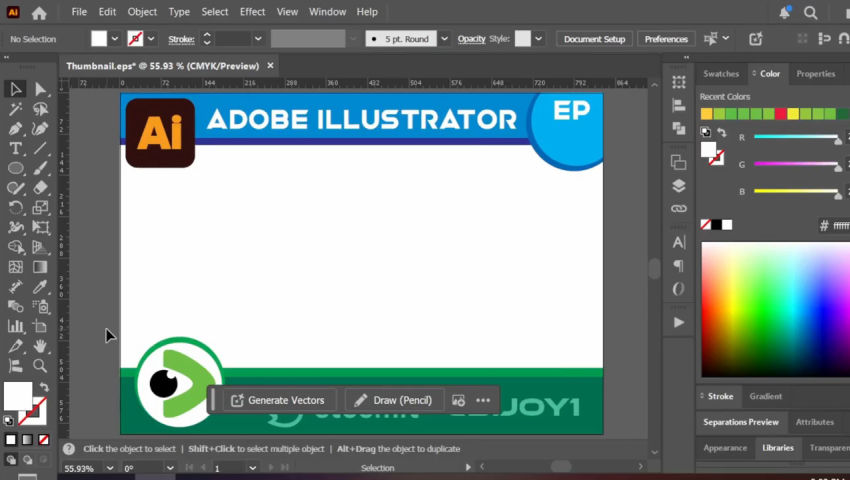 Designed A Thumbnail For The Illustrator Design