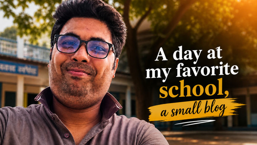 A day at my favorite school, a small blog