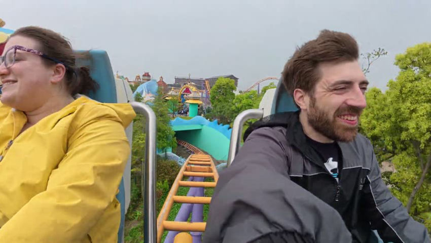 Steel Dolphin Reverse POV ( Shanghai Haichang Ocean Park Intamin Launch Coaster episode artwork