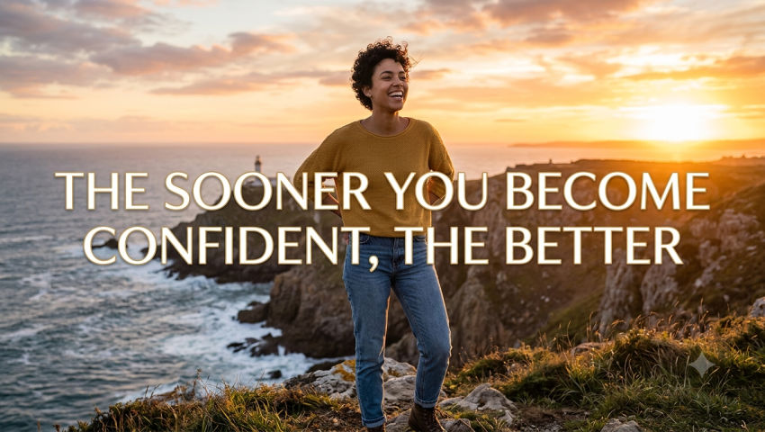 The sooner you become confident, the better