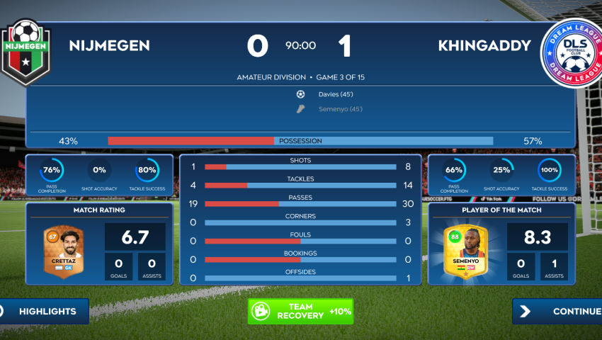 MY 4th game in 4th division amateur