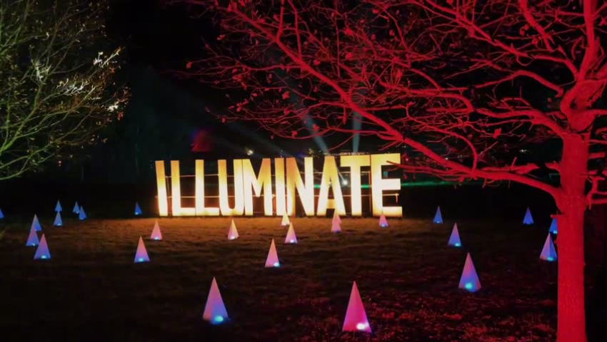 Illuminate Light Show at Millets Farm in Oxford