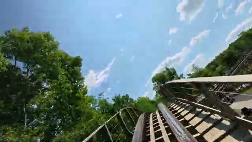 Bobcat POV (Front Row, 4K 60FPS, 2026), Great Escape Gravity Group Wood Coaster