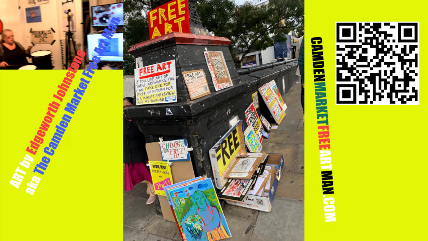 The Camden Market Free Art Man on the Fly