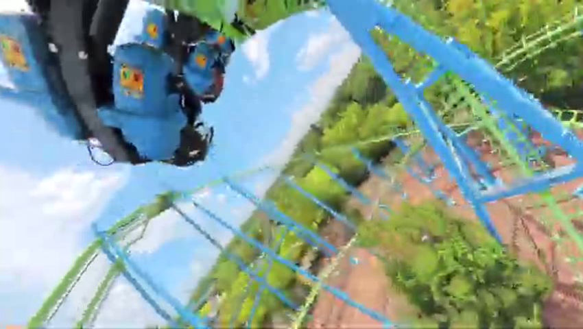 MOST INTENSE Back Row - Twisted Typhoon POV Wild Adventures