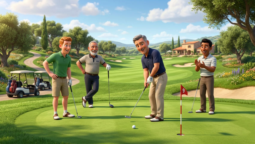 Jugamos golf