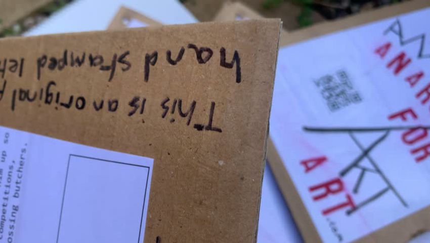 More Anarchy for Art A4 Text Paintings 1 to 20