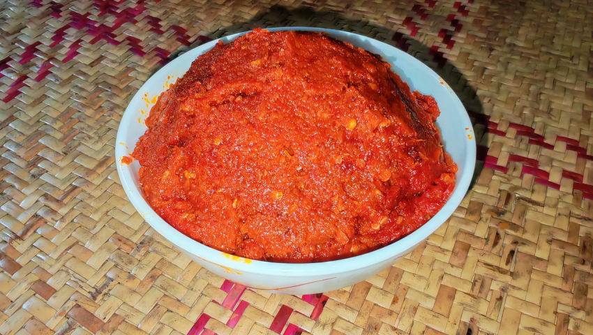 Recipe:- Chili stuffing recipe.