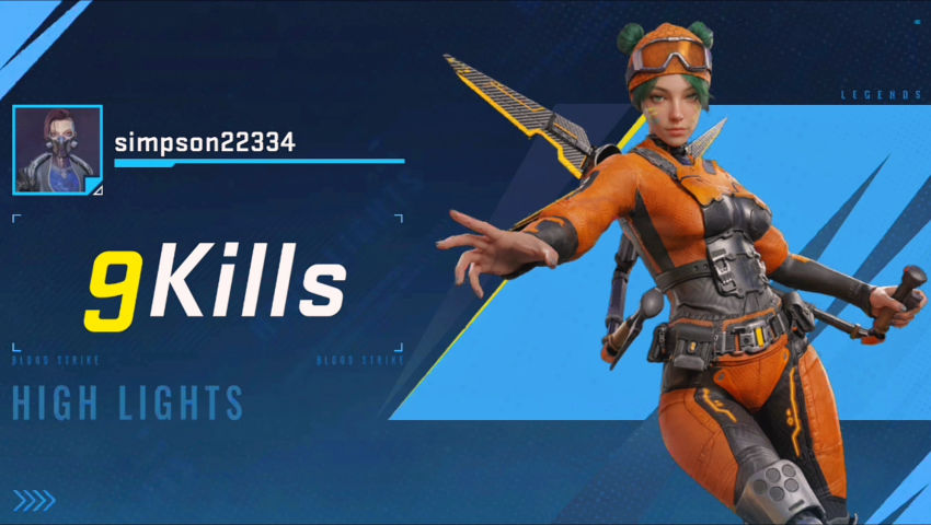 Battle Royale Highlights XI (Blood Strike) 9 Kills